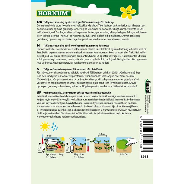 Hornum - Kl, Blom-, Erfurt