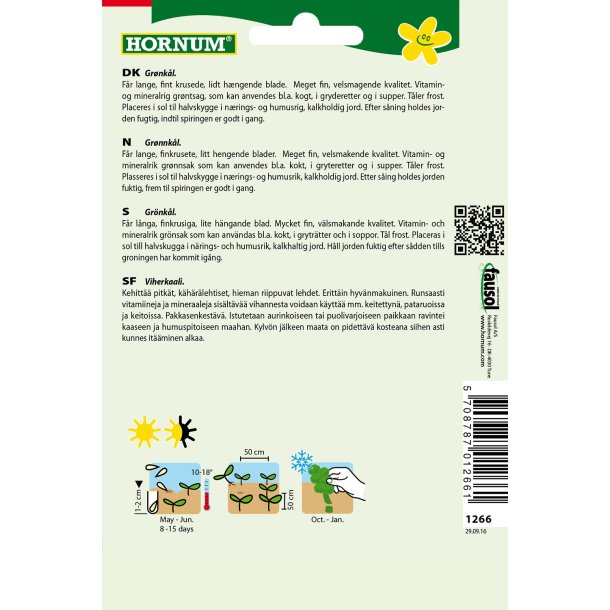 Hornum Kl, Grn-, Halbhoher grner krauser