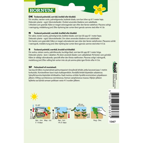 Hornum Kl, Palme, Nero di Toscana