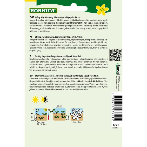 Hornum Morgenfrue, Have-, blanding, Citrus