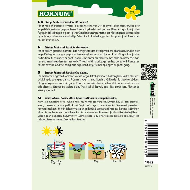 Hornum Lobelie, Hnge-, bland., Cascade Mix