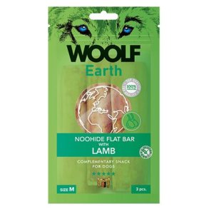 Woolf Earth Noohide flat bar lamb M, 3stk.