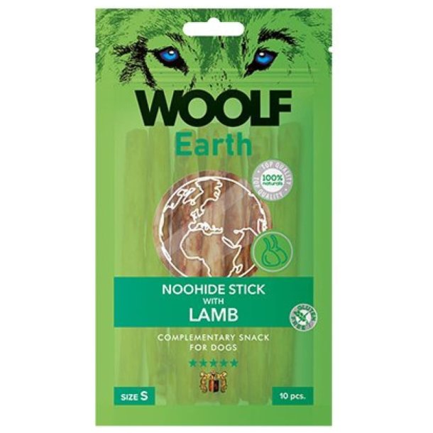 Woolf Earth Noohide sticks lamb S, 10stk.