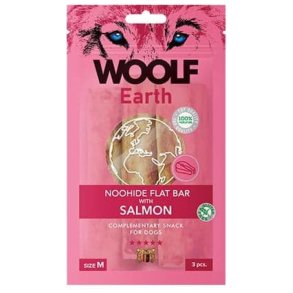 Woolf Earth Noohide flat bar salmon M, 3stk.