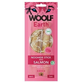Woolf Earth Noohide sticks salmon L, 2stk.