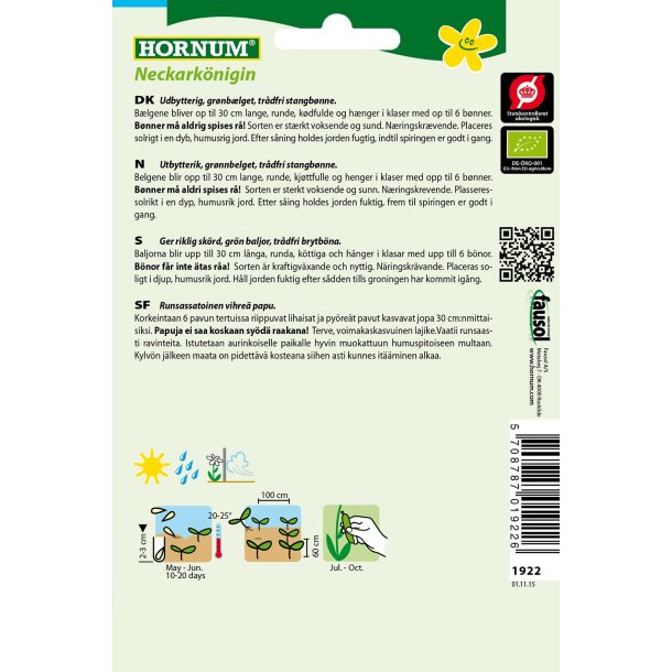 Hornum kologisk Bnne, Stang-, Neckarknigin