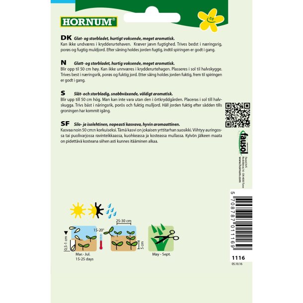 Hornum Persille, Glatbl., Gigante d'Italia