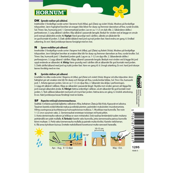 Hornum Radise, blanding