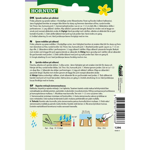 Hornum Radise, blanding