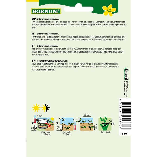 Hornum Salat, Hoved-, Merveille des q. S.