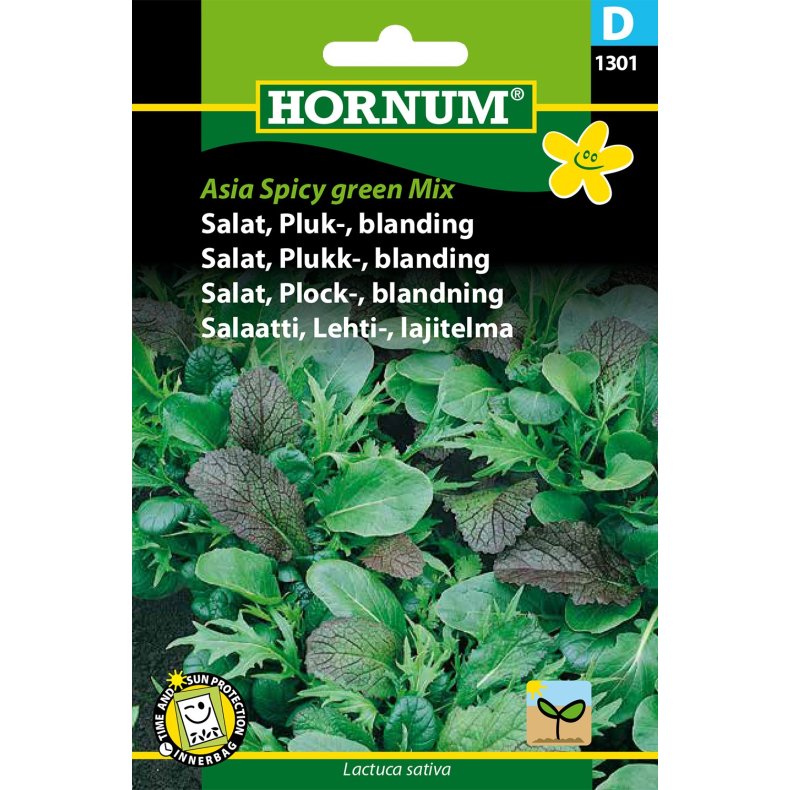 Hornum - Salat, Pluk-, blanding, Asia