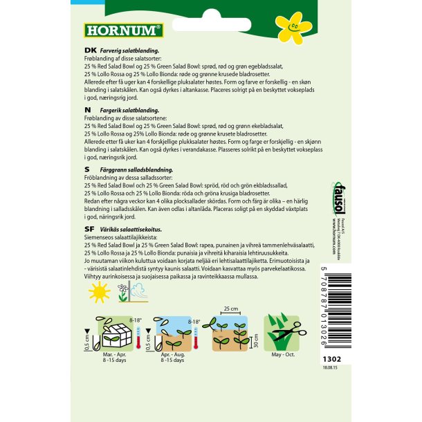 Hornum - Salat, Pluk-, blanding, Fitness Mix