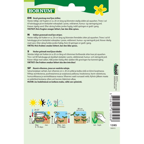 Hornum Squash, Coucourzelle