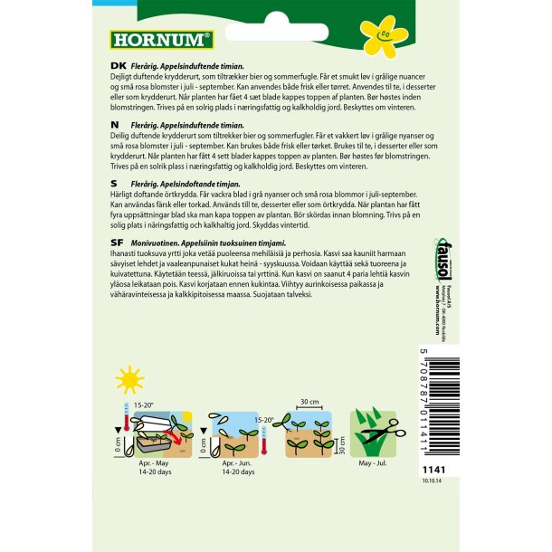 TIMIAN, APPELSIN-, THYMUS ORANGE