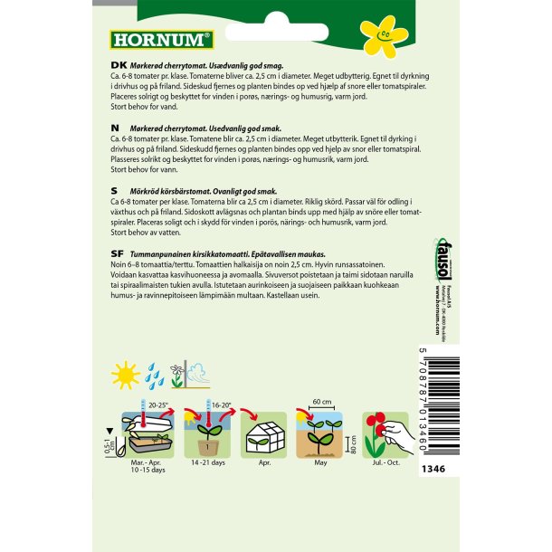 Hornum Tomat, Cherry-, Black Cherry