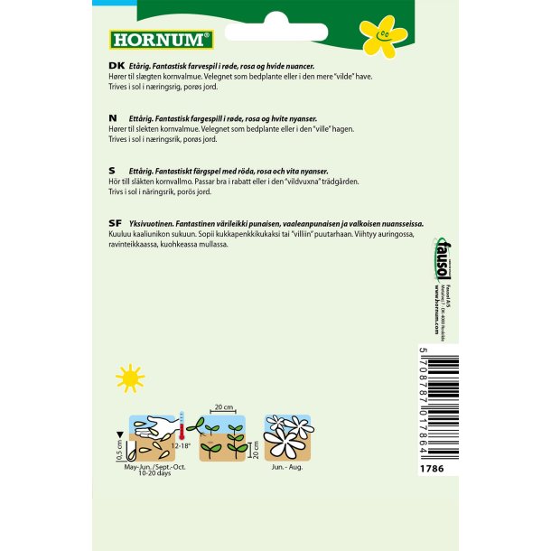 Hornum Valmue, Korn-, blanding, Soft Silk