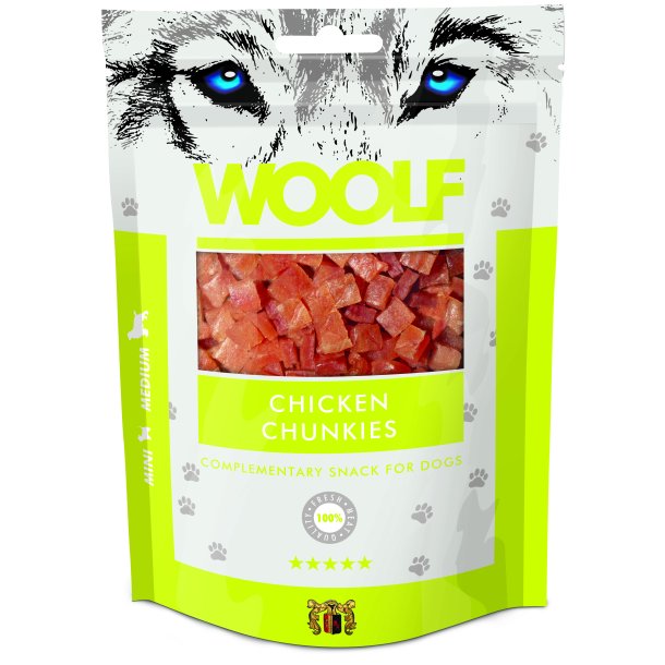 Woolf Chicken Chunkies 100g
