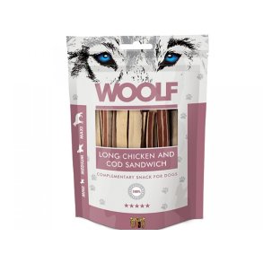 Woolf Chicken & Cod Sandwich Long 100g