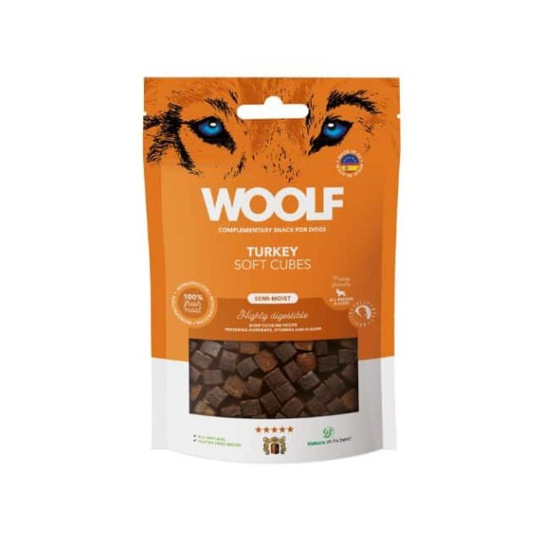 WOOLF Soft Cubes Turkey, 100g