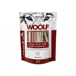 Woolf Long Beef & Cod Sandwich 100g