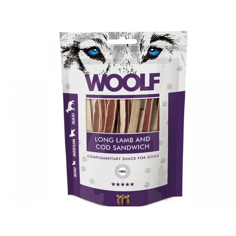 Woolf Long Lamb and Cod Sandwich 100g