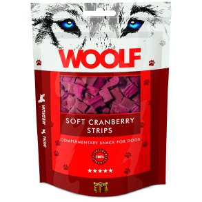 Woolf Soft cranberry strips 100g
