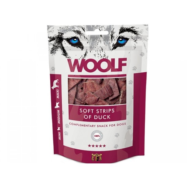 Woolf Soft Strips of Duck 100g